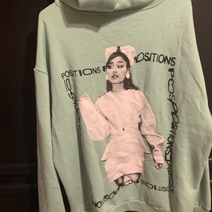 Ariana Grande Positions mint hoodie